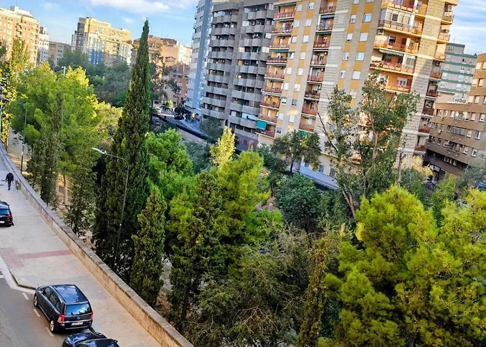 アパート Estiloso Estudio En Gran Via, Vistas Al Huerva *